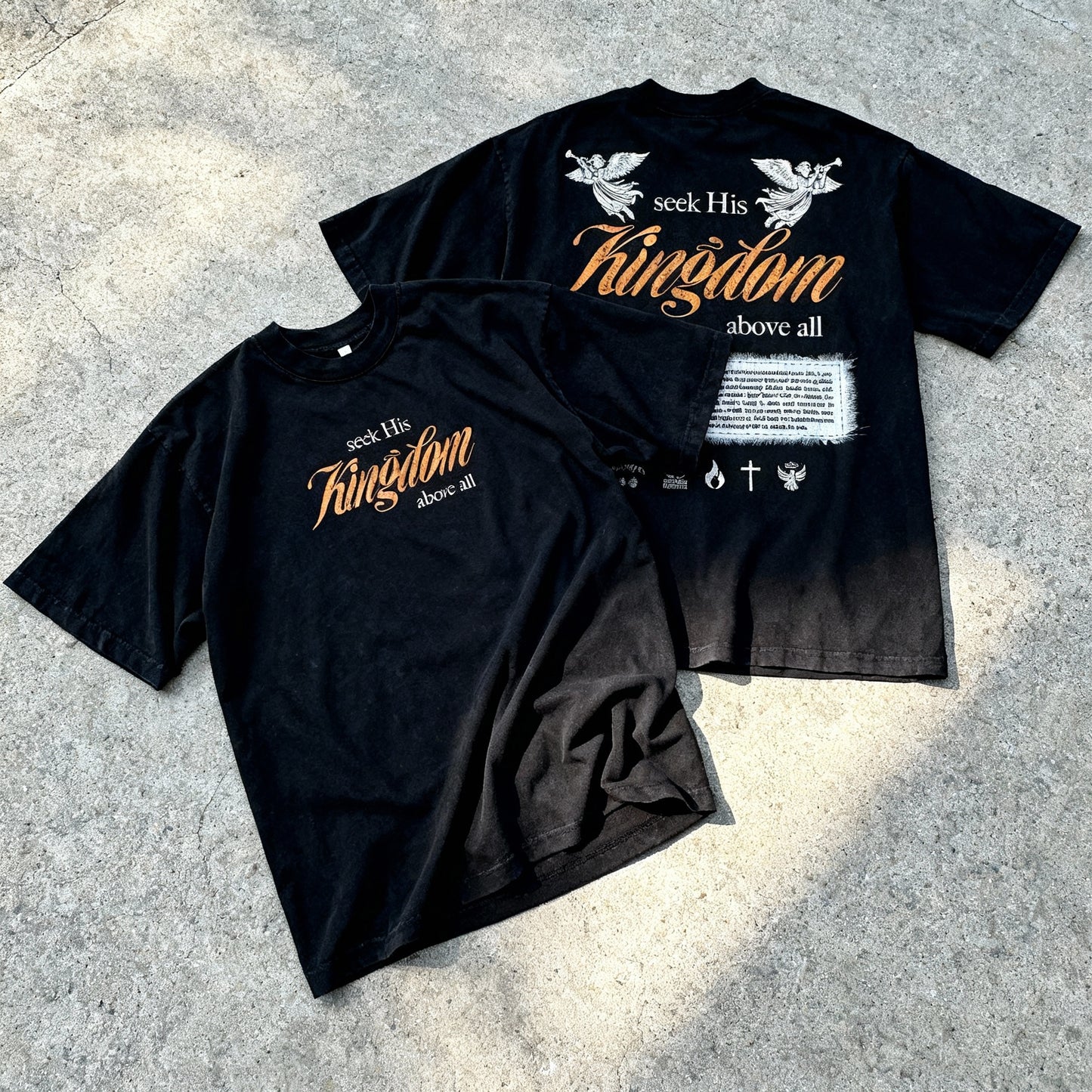 Seek His Kingdom Heavy Oversized Tee