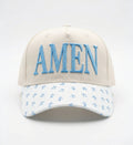 Amen - Light Blue Ditsy Floral