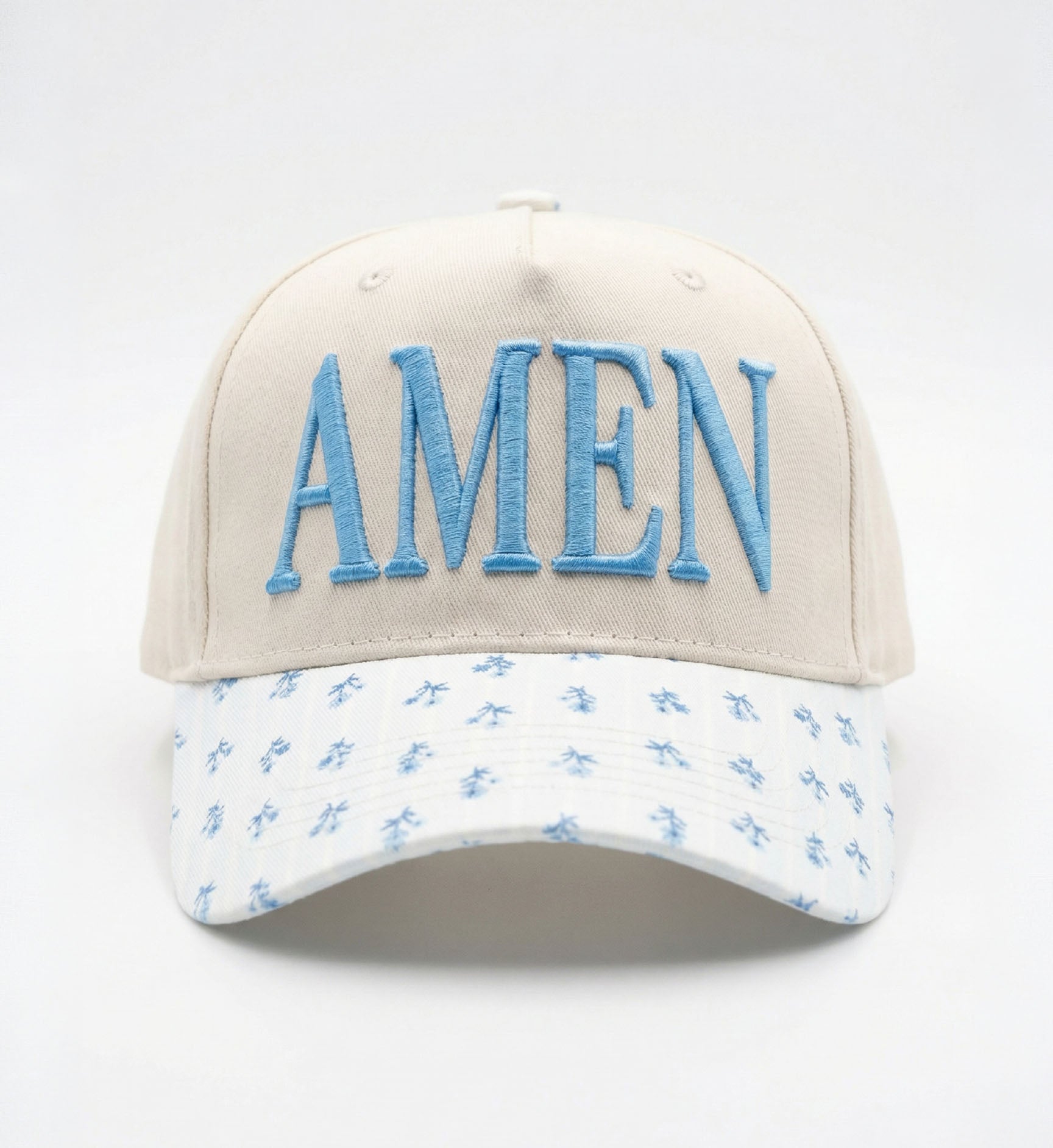 Amen - Light Blue Ditsy Floral
