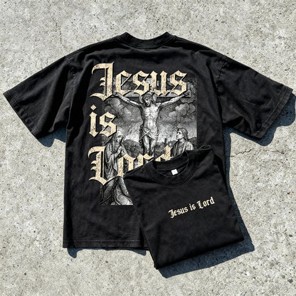 Jesus is Lord Heavy Oversized Tee