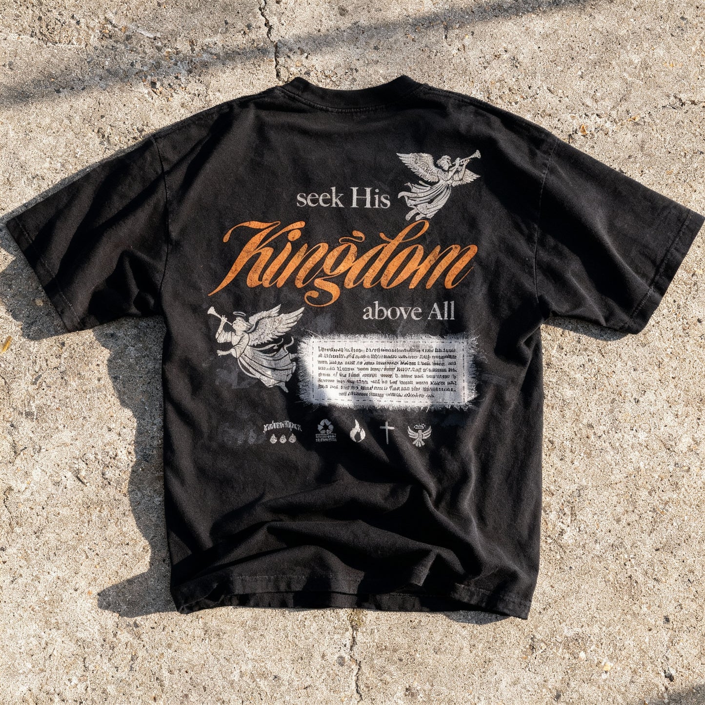 Seek His Kingdom Heavy Oversized Tee