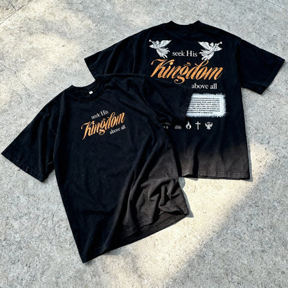 Seek His Kingdom Heavy Oversized Tee