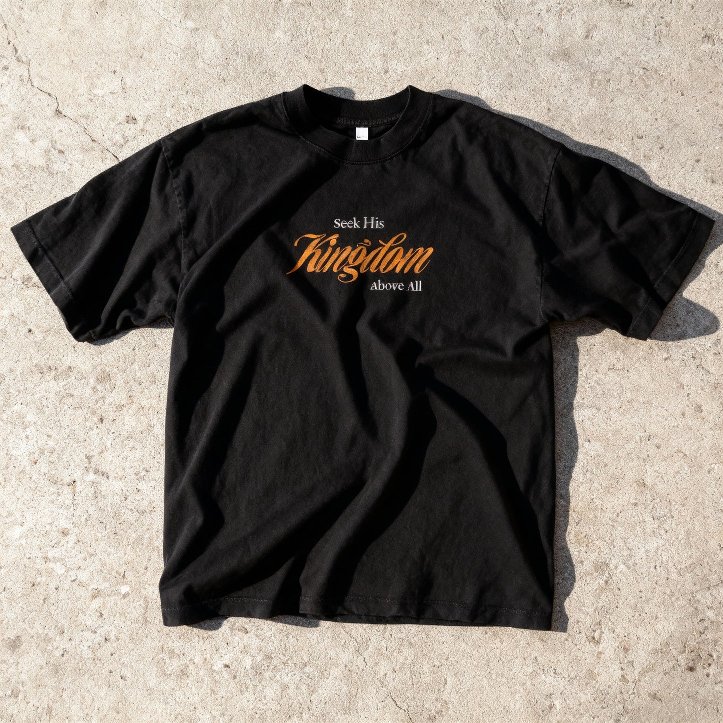 Seek His Kingdom Heavy Oversized Tee