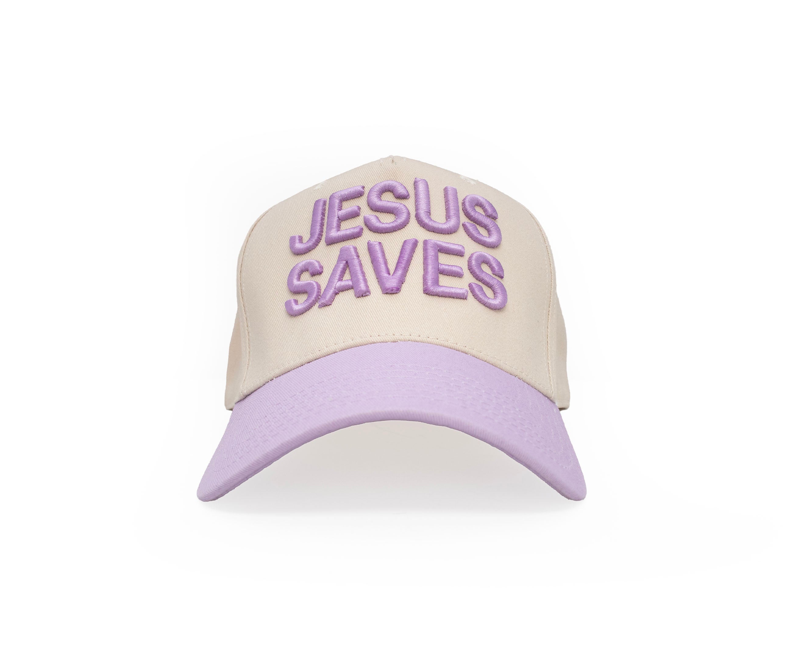 Jesus Saves - Light Purple And Tan